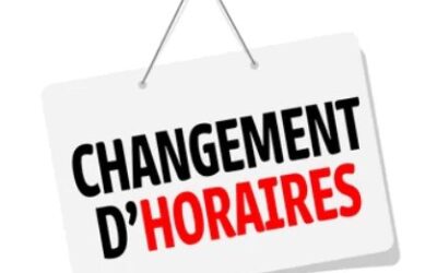CHANGEMENT D’HORAIRE de FERMETURE DE LA MAIRIE