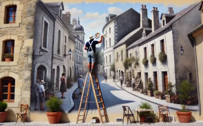 Travaux de fabrication d’une fresque